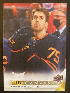 2022-23 Series 1 UD Canvas #C33 Evan Bouchard - Edmonton Oilers