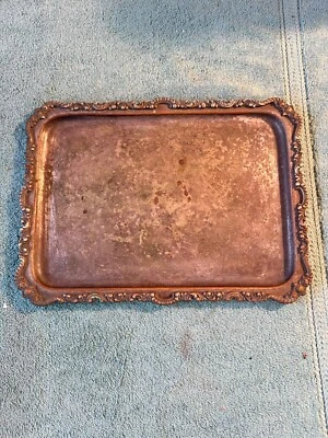 RARE Reed & Barton Silver Soldered Hotel Belvedere 12" Serving Tray 1309 Antique - Image 1 of 4