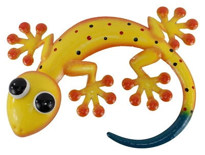 Gecko Deko Lurch Eidechse Wanddeko Wandbild Salamander Echse Drache Skulptur     - Bild 1 von 2