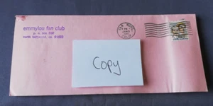 Emmylou Harris Fan Club North Hollywood CA original Brief Letter Dezember 1979 - Bild 1 von 3