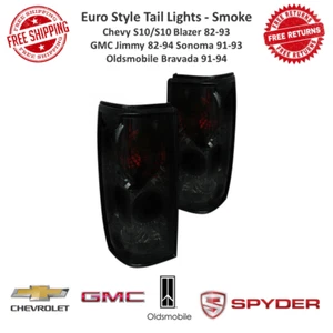 Spyder Euro Style Tail Light Pair Chrome Red/Smoke For Blazer, Jimmy, Bravada - Bild 1 von 12