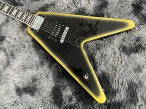 Guitarra Eléctrica Nuevo Estilo Flying V Cromo Herrajes Caoba Cuerpo y Cuello Personalizado - Imagen 1 de 8