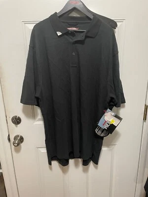 Camisa táctica TRU-SPEC negra lisa polo para hombre manga corta XXXL Foto 1 de 4