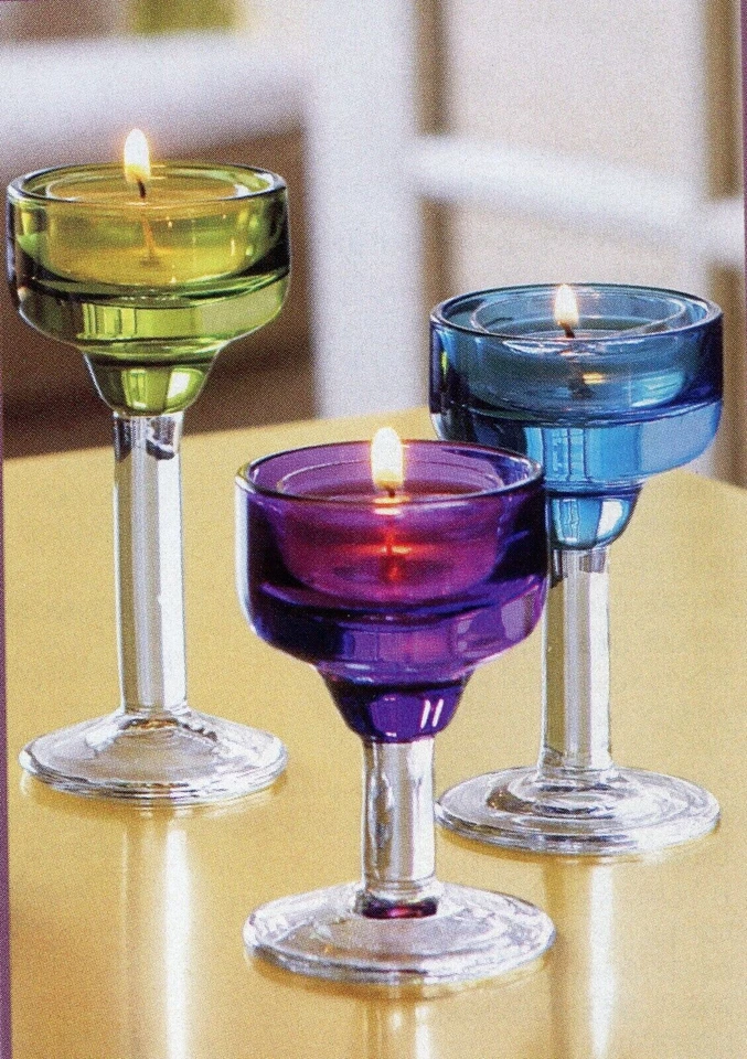 PARTYLITE  TRIO PORTE  BOUGIE  A RéCHAUD " AQUARELLE " PARTYLITE  NEUF  P90092 - Photo 1/1