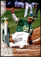 Marcus Semien 2020 Topps Short Print Variations 5x7 #366 26/49 Athletics
