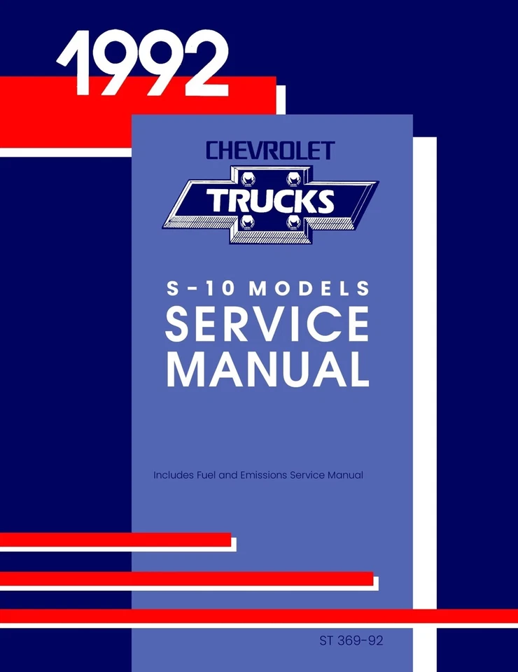 Manual de serviço de caminhão Chevrolet S-10 modelos 1992 - Imagem 1 de 4