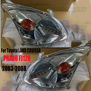 2PCS Headlights For Toyota LAND CRUISER PRADO FJ120 Head lamp Set LH + RH 03-08 - Foto 1 di 7