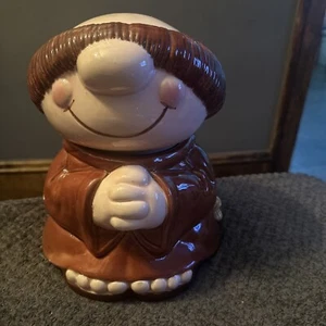 American Greetings Ceramic Cookie Jar Sherman on the Mount Monk Cartoon 1983 - Picture 1 of 10