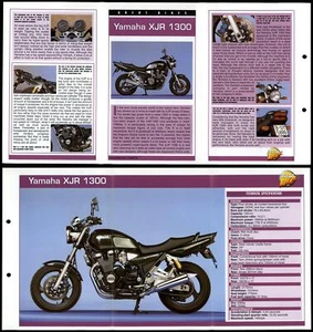 Yamaha XJR 1300 - Great Bikes - Mega Bikes Hachette Fold-Out Card - Picture 1 of 1