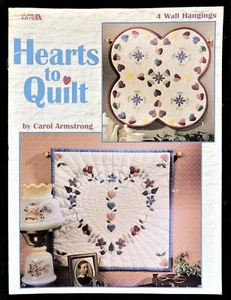 Hearts to Quilt w/ Pattern by Carol Armstrong Leisure Arts Pamphlet #1560 New - Picture 1 of 1