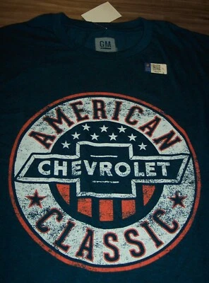 Camiseta ESTILO VINTAGE GM CHEVROLET Coches Camiones PARA HOMBRES GRANDE NUEVA con ETIQUETA Foto 1 de 4