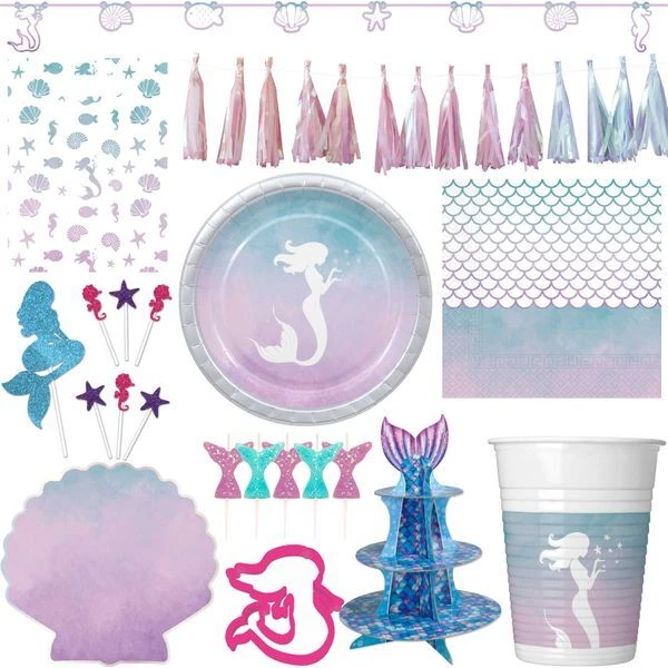 Decorazioni Per Festa Di Compleanno Sirena Per Bambine - Immagine 1 di 1
