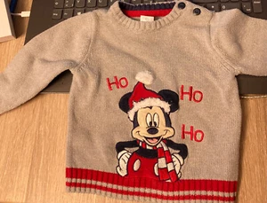 Weihnachtspullover Mickey Mouse C&A Gr.68 - Bild 1 von 2
