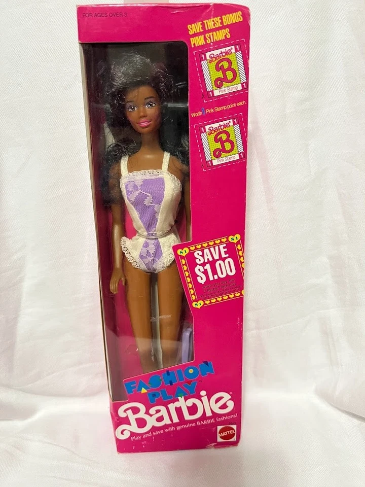 Vintage Fashion Play Barbie 5953 Mattel 1990 Ages 3