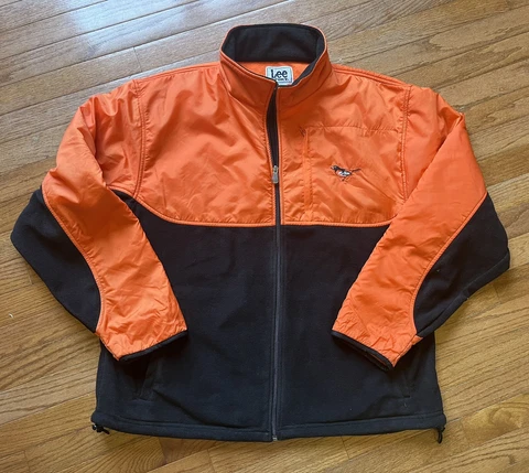 Vintage Lee Sport Full Zip Baltimore Orioles Fleece Jacket Coat Size XL Cover