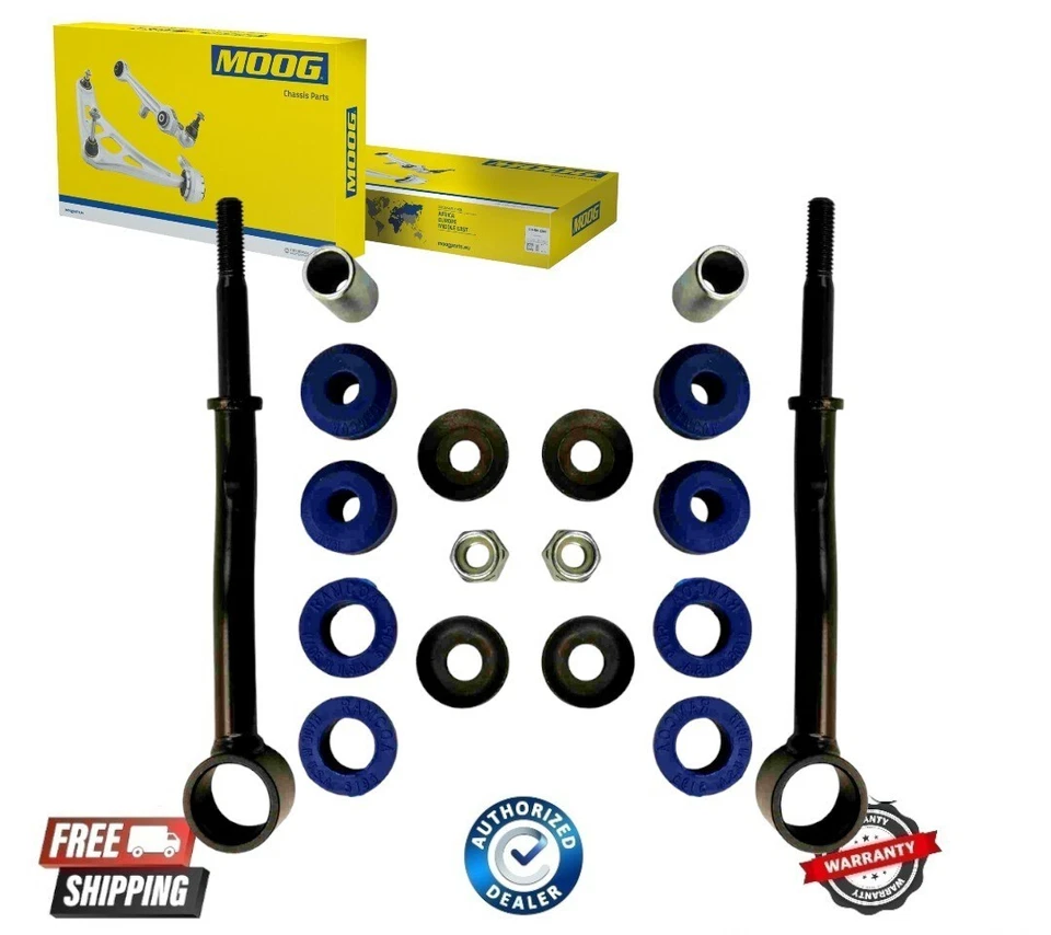 NUEVO MOOG Juego de pares de eslabones de extremo de barra estabilizadora delantera para Jeep Cherokee y Grand Cherokee Foto 1 de 1