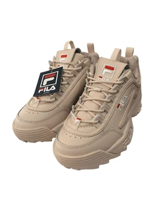 NWB FILA Women's Disruptor II Premium SNEAKERS Peach Blush/Brown/fila 6M US - Picture 1 of 7