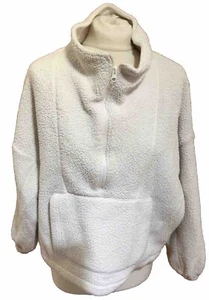 F&F CREAM Thick Sherpa Fleece Loungewear INDOOR/OUTDOOR U.K. 6 FREE POSTAGE - Picture 1 of 8