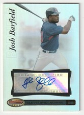 2007 Bowman's Best Josh Barfield Cleveland Indians Autograph Auto Card