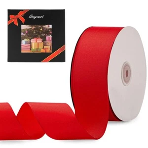 2" X 50 Yards Solid Red Grosgrain Ribbon Perfect for Crafts Wedding Decor DIY... - Picture 1 of 7