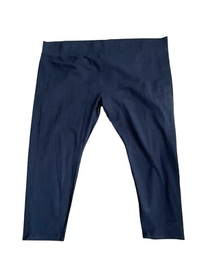 LOGO Layers by Lori Goldstein Knit Pull-On Ankle Leggings A468318 Black Size 5X - Image 1 of 4