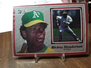 1983 Donruss Action All Star Ricky Henderson Jumbo #22 