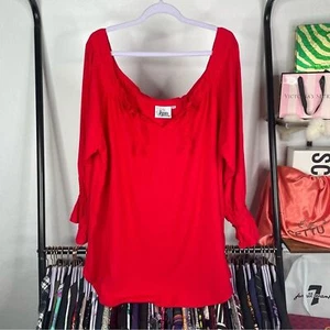 The Pirate Dressing Red Wench Peasant Top - Picture 1 of 5