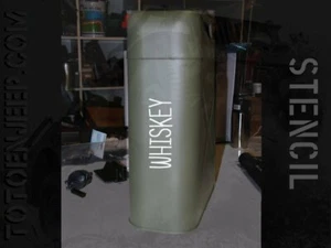 POCHOIR STENCIL MARQUAGE JERRYCAN JERRICAN FOOD 6 jeep willys dodge us ww2 - Imagen 1 de 1