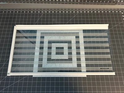 Tampa de vidro para geladeira KitchenAid P# 1113238 2002148 - Imagem 1 de 2