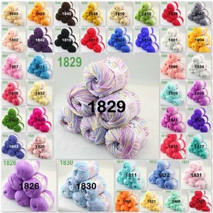 Sale New Lot 6 Skeins x 50gr Soft Cashmere Wool Silk Children Hand Knitting Yarn - Picture 1 of 56