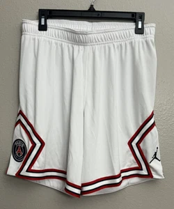 Nike Air Jordan PSG Paris Saint-Germain Soccer Shorts Size Large DH7473 100 New - Picture 1 of 5
