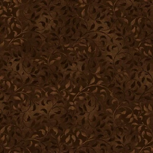 Wilmington Prints – Essentials Basics – Climbing Vine – Dark Brown - Picture 1 of 2