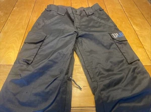 Burton Boys Cargo Snow Pants Size Large Black Ski Snowboard Dry Ride - Picture 1 of 24