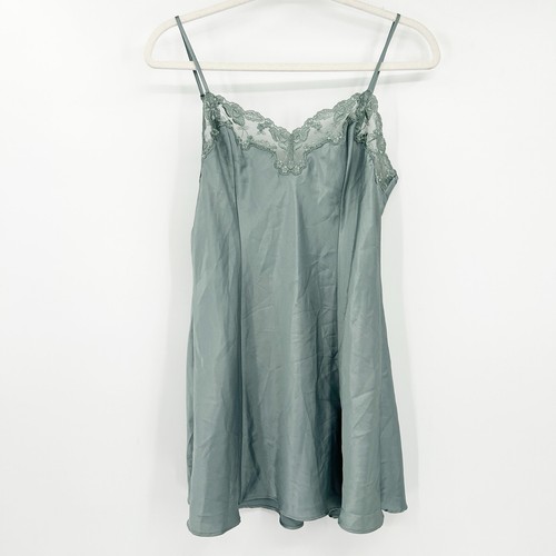 UNDERCOVER Abito slip Victorias Secret VS donna Y2K coquette raso impreziosito pizzo cami S