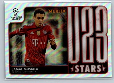 2021-22 Merlin Chrome UEFA Champions League #U23-12 Jamal Musiala U23 Stars - Image 1 of 2