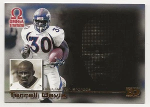 1999 Pacific Omega Terrell Davis EO Portraits Denver Broncos 7 - Picture 1 of 2