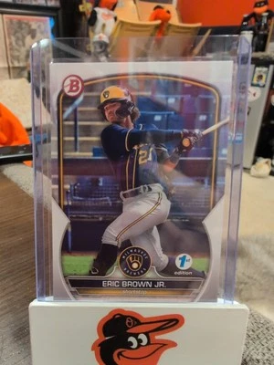2023 Bowman 1st Edition - Eric Brown #BPPF-41 (RC) - Image 1 of 2