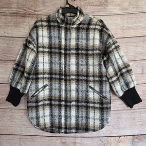 BB Dakota Steve Madden Jacket ~ Size M Women's ~ Plaid Coat - Picture 1 of 14