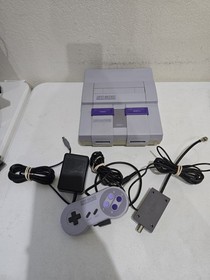 Super Nintendo SNES System w/OEM Controller & Cords TESTED AND WORKING! 