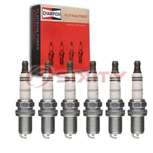 6 pc Champion Platinum Spark Plugs for 2005-2008 Audi A6 Quattro 3.2L V6 yh - Picture 1 of 5