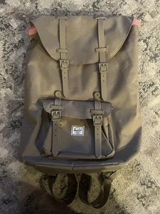 Herschel Supply Co Little America Backpack Bag with 15" Laptop Sleeve in Beige - Picture 1 of 12