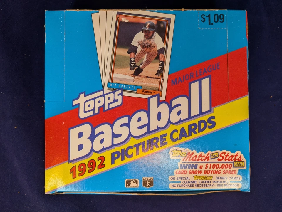 1992 TOPPS Baseball Vintage Cello Pack Bo packs with 34 Cards Each