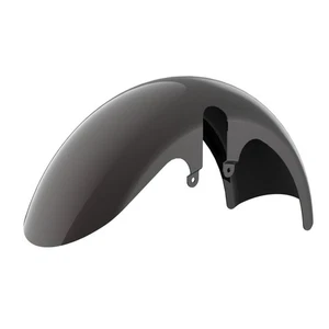 Black Jack Metallic 18" Wide Fat Tire Front Fender For Harley Touring 14-23 - Picture 1 of 5