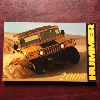 2000 HUMMER H1 ORIGINAL OWNERS MANUAL BOOK GUIDE ALL MODELS - Image 1 of 4
