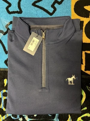 全新 Scotty Cameron GalleryJack Donkey Blue Circle T 1/4 拉链套衫毛衣 M — 第 1/3 张图片