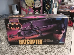 1990 Batcopter Helicopter Vehicle Vintage Animated Batman Kenner New - Bild 1 von 6