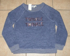 NEW NWT Blue Sz Medium Soft Stretchy Christmas Sequined TWINKLE TWINKLE Sweater - Picture 1 of 2