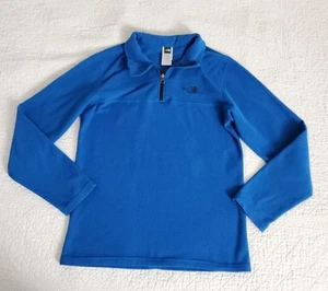The North Face Boys Size XL (18-20)  1/4 Zip Pullover Fleece Lightweight Blue - Picture 1 of 9