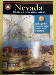 NEVADA ROAD AND RECREATION ATLAS - 8TH EDITION, 2021 By Benchmark Maps NEW - Imagen 1 de 1