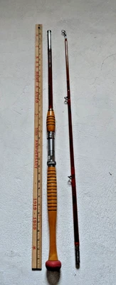 Vintage 2-piece Fishing Rod Genuine Tonkin Cane 6' - Image 1 of 4